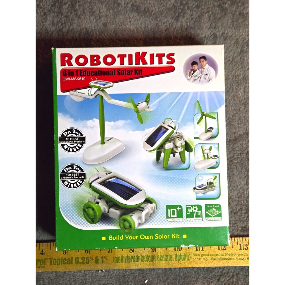 OWI RobotiKits 6-in-1 Educational Solar Kit OWI-MSK610 Ages 10+